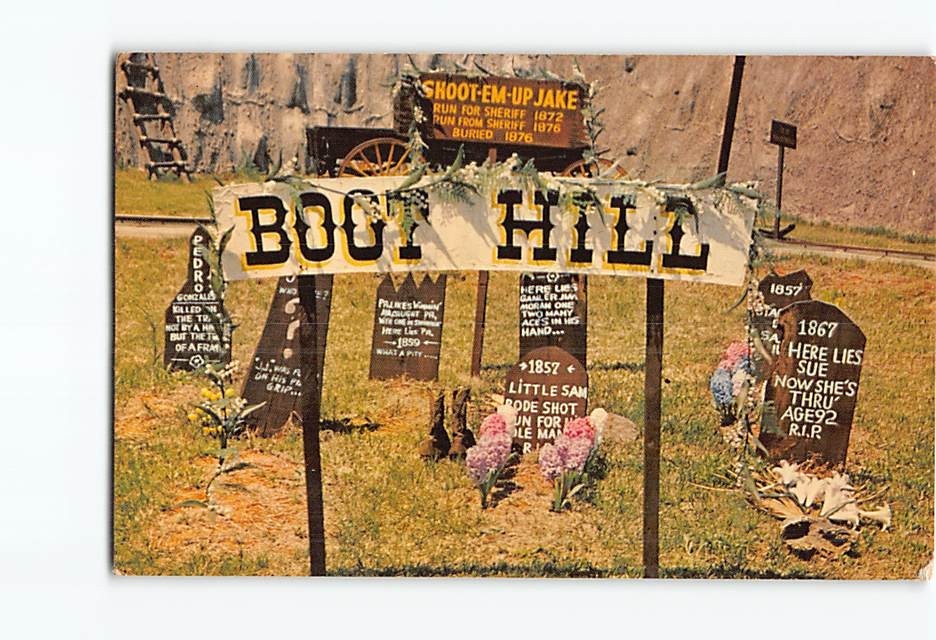 Postcard Boot Hill Cemetery Oklahoma USA