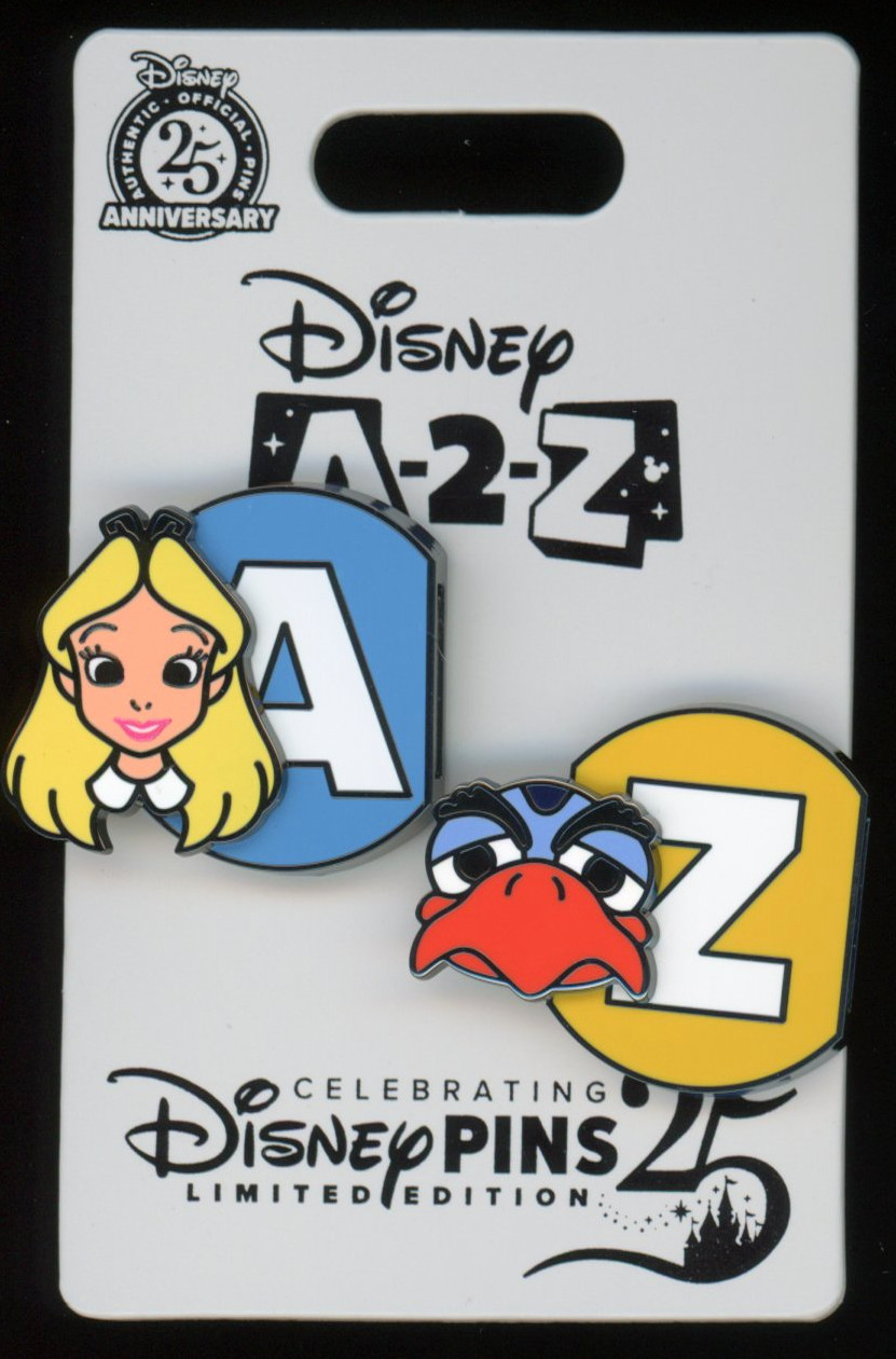 2025 25 Years Trading Event Goodbye Gift A-2-Z Alice Zazu LE 1275 Disney Pin