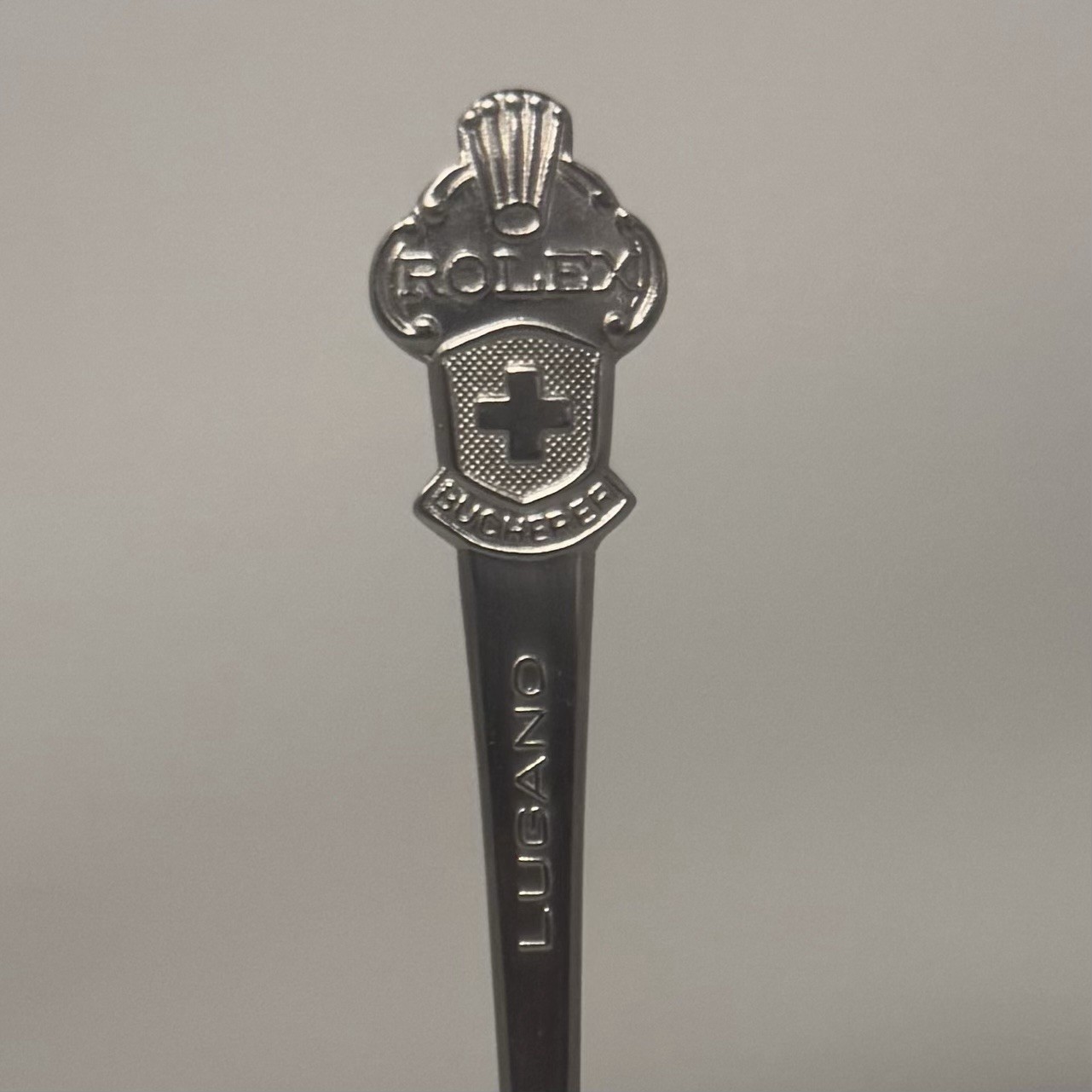 Rolex Bucherer of Switzerland (CB) Collectible Spoon Lugano Rare Vintage Rolex Bucherer of Switzerland (CB) Collectible Spoon Lugano Rare Vintage