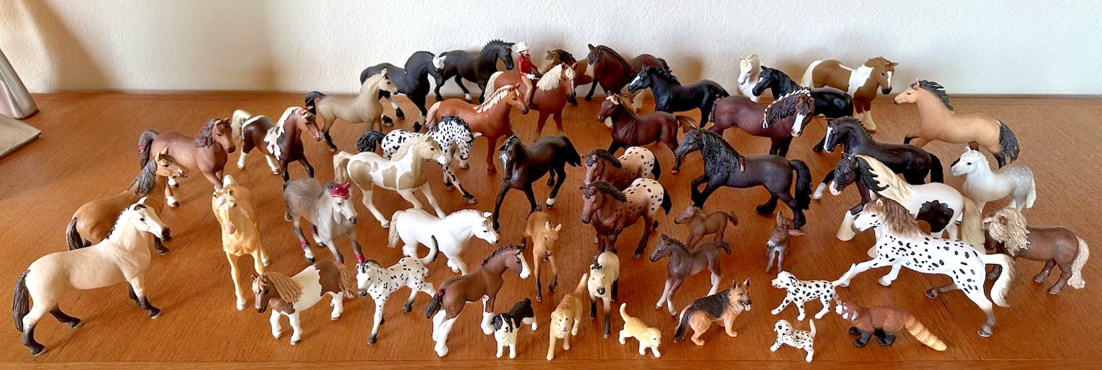 HUGE Schleich Horses Lot with Dogs and More (read description) 47 Pieces