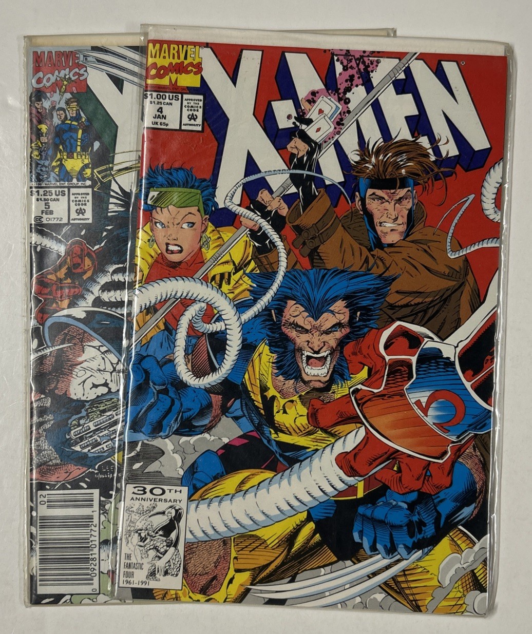 Vintage 1991 X-Men #4 & #5 First Appearance Omega Red Maverick🔥Key Issues🔥LOOK