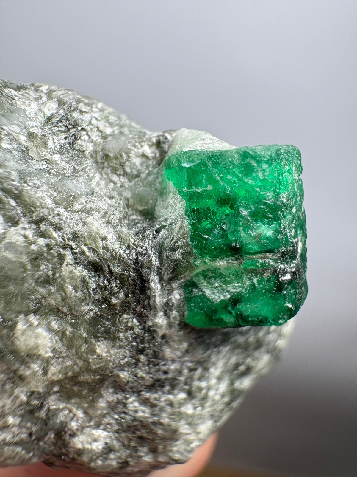 59 CT Top Green Emerald Crystal On Matrix From Swat @PAK