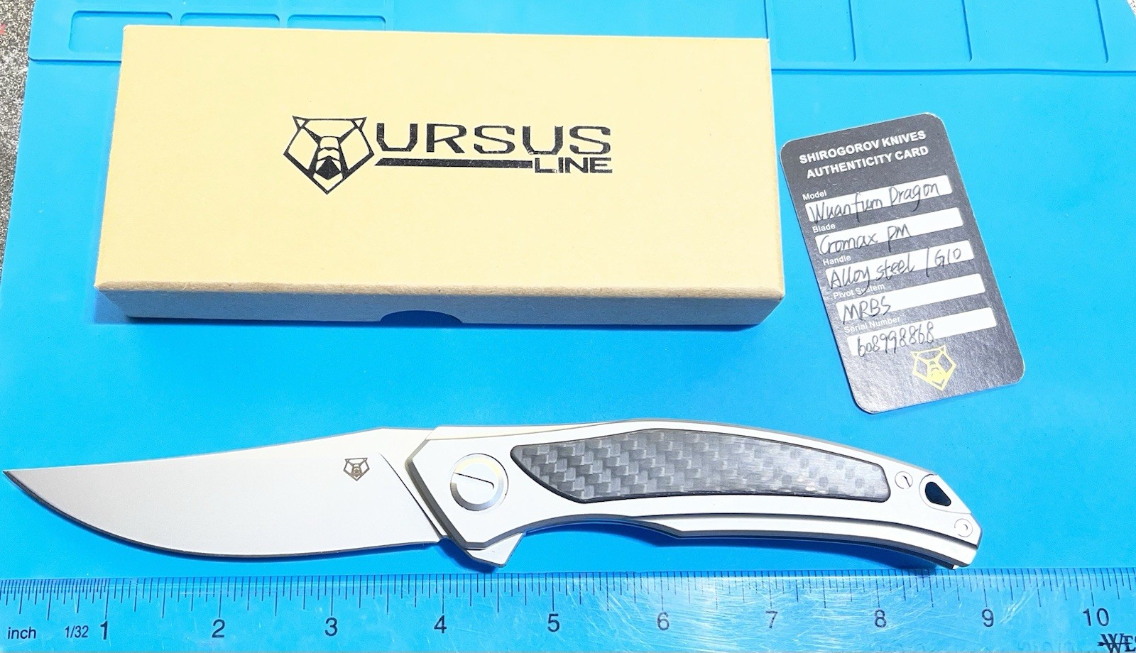 Shirogorov Knives Wuanfum Dragon Cromax PM Blade