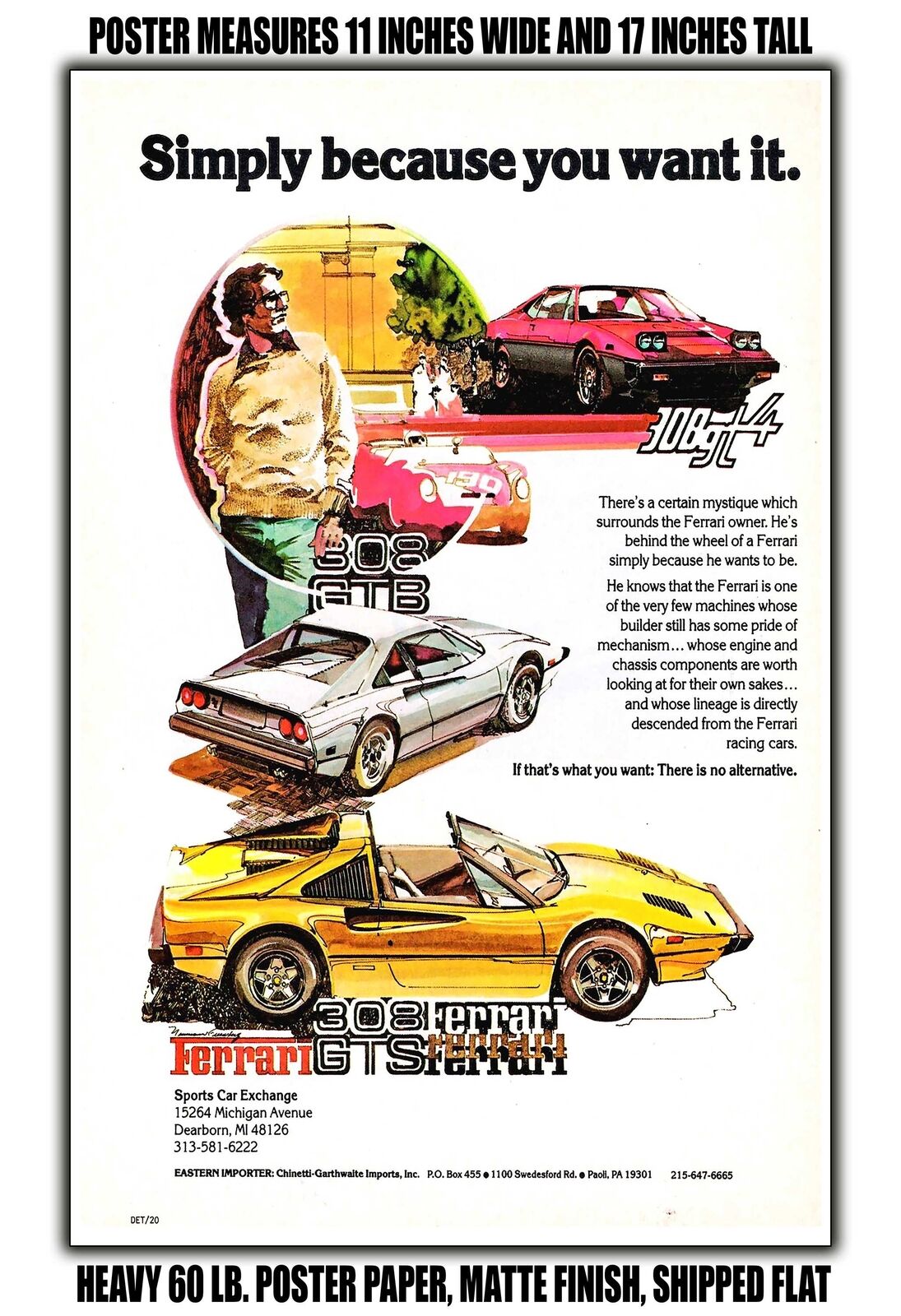11x17 POSTER - 1978 Ferrari Sports Car Exchange