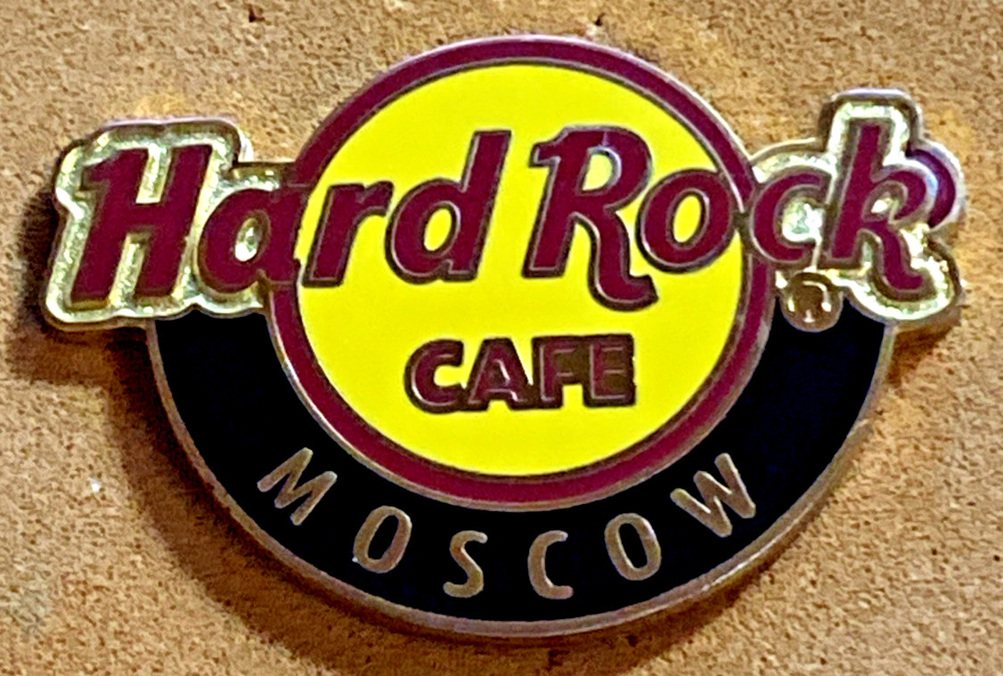 RARE HARD ROCK CAFE CLASSIC LOGO MOSCOW VERY HARD TO FIND PIN