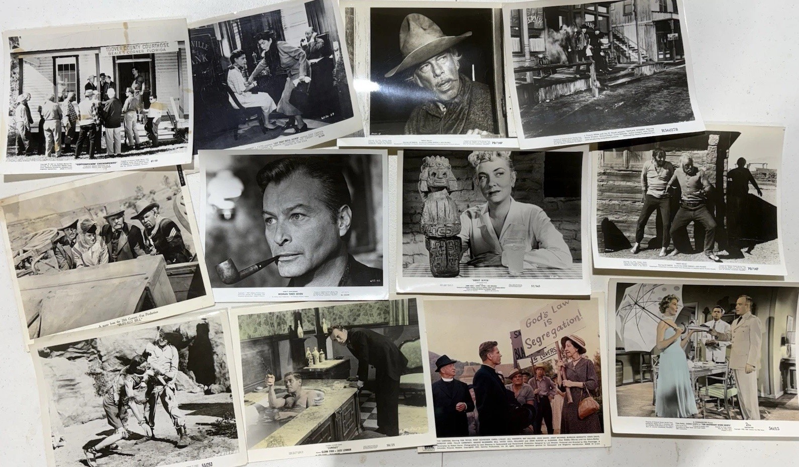 12 Vintage Movie Publicity Stills 1950s-70s Western Hollywood 8x10 Photos