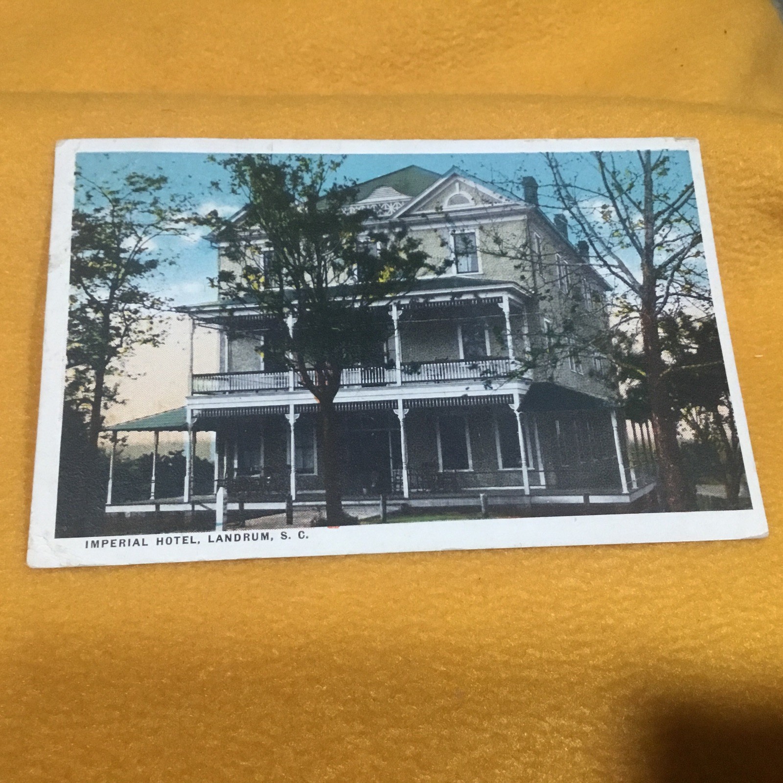 1917 Landrum SC Postcard Imperial Hotel South Carolina View