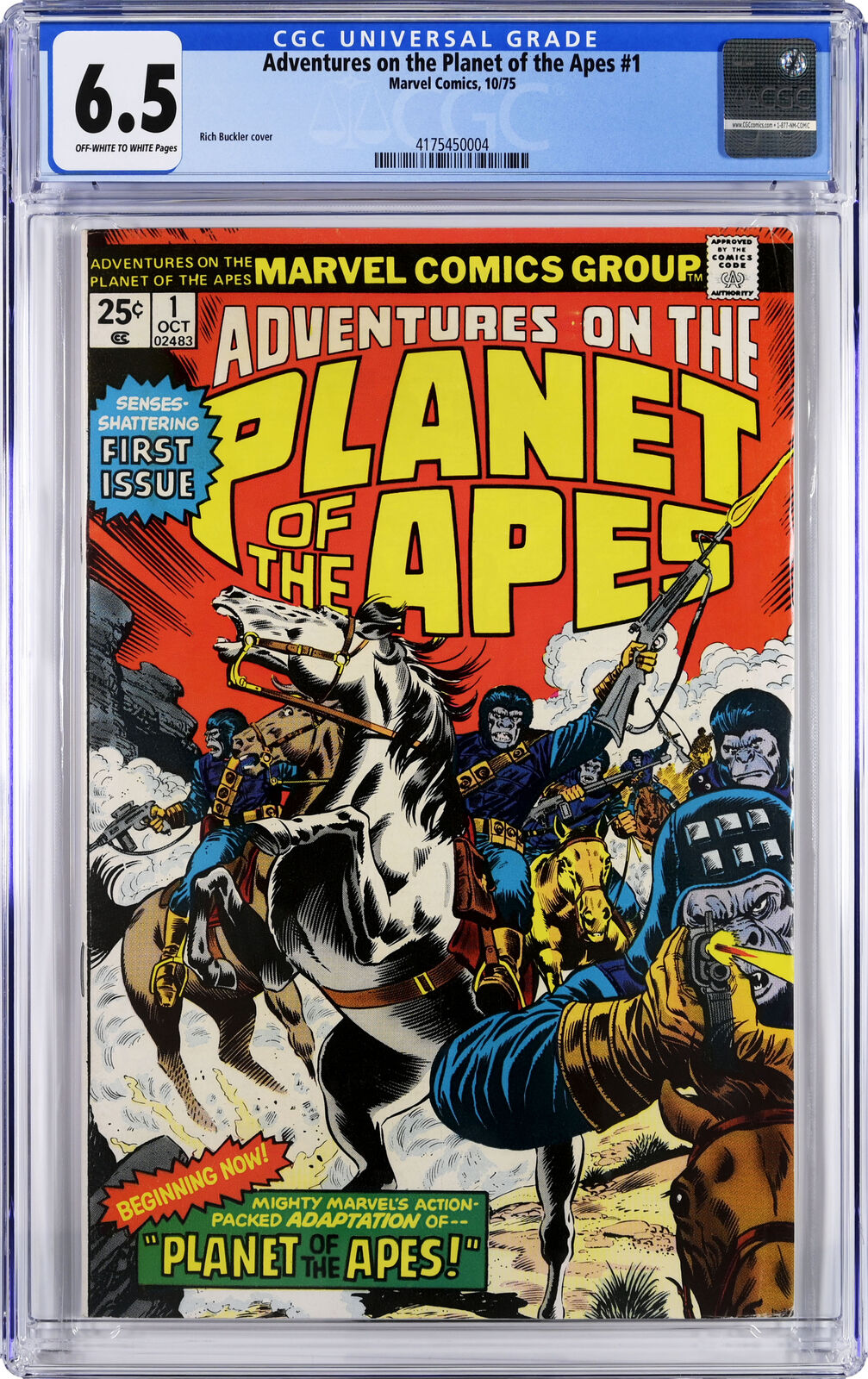 Adventures on the Planet of the Apes #1 CGC 7.5 Rick Buckler 10/75