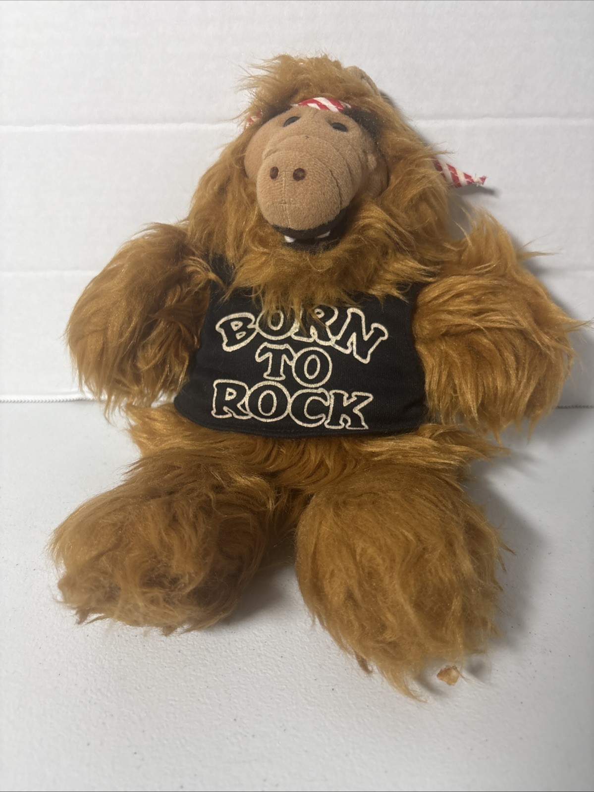 Vintage 1988 ALF Hand Puppet Plush Born To Rock Burger King 80s Alien Toy 11