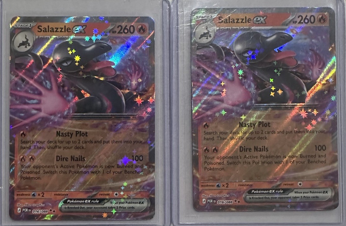 Lot of 2 Salazzle ex 016/088 Me03: Perfect Order Holo - NM