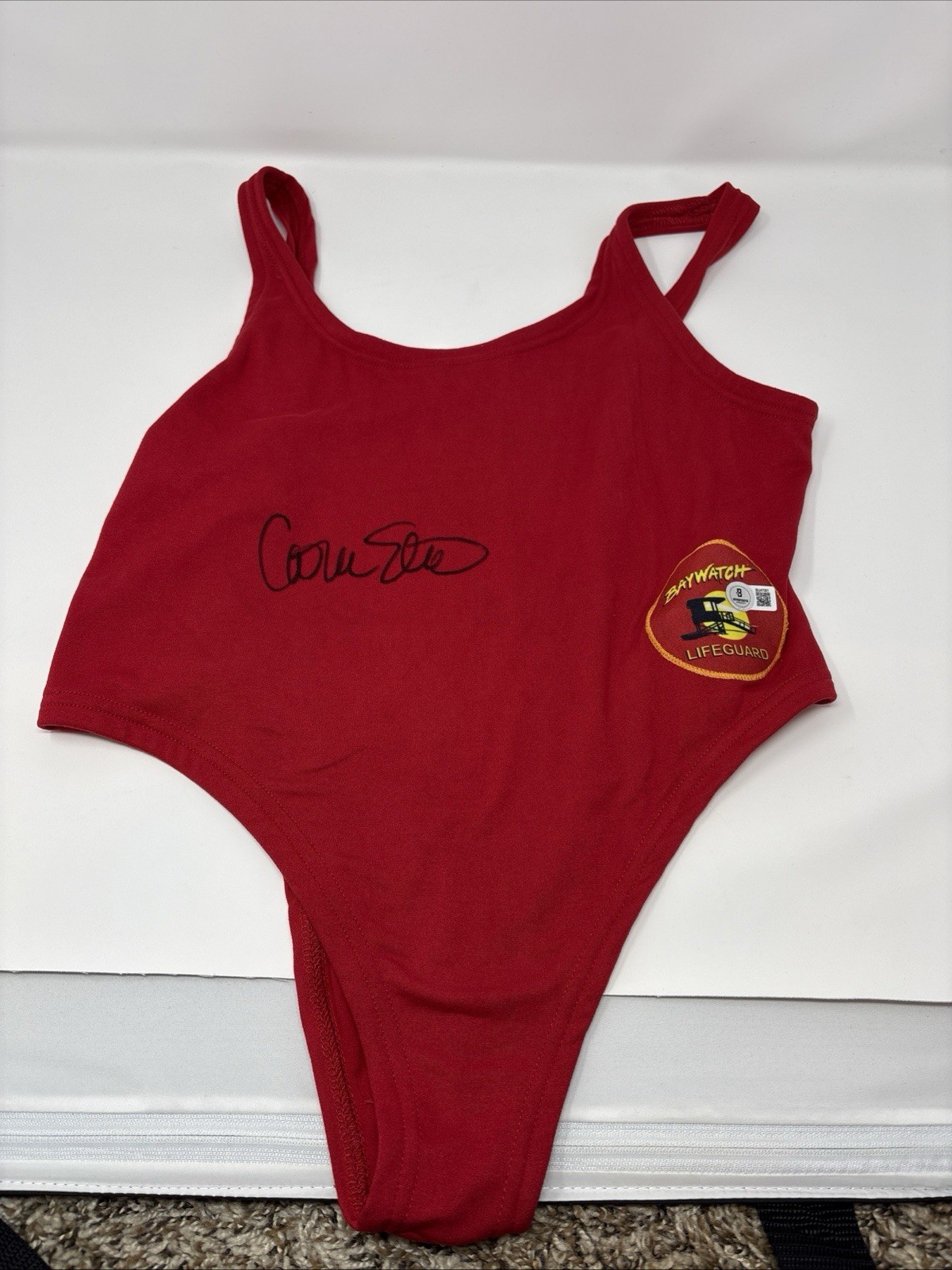 CARMEN ELECTRA SIGNED AUTO BAYWATCH LIFEGUARD SWIMSUIT BAS BGS AUTOGRAPHED