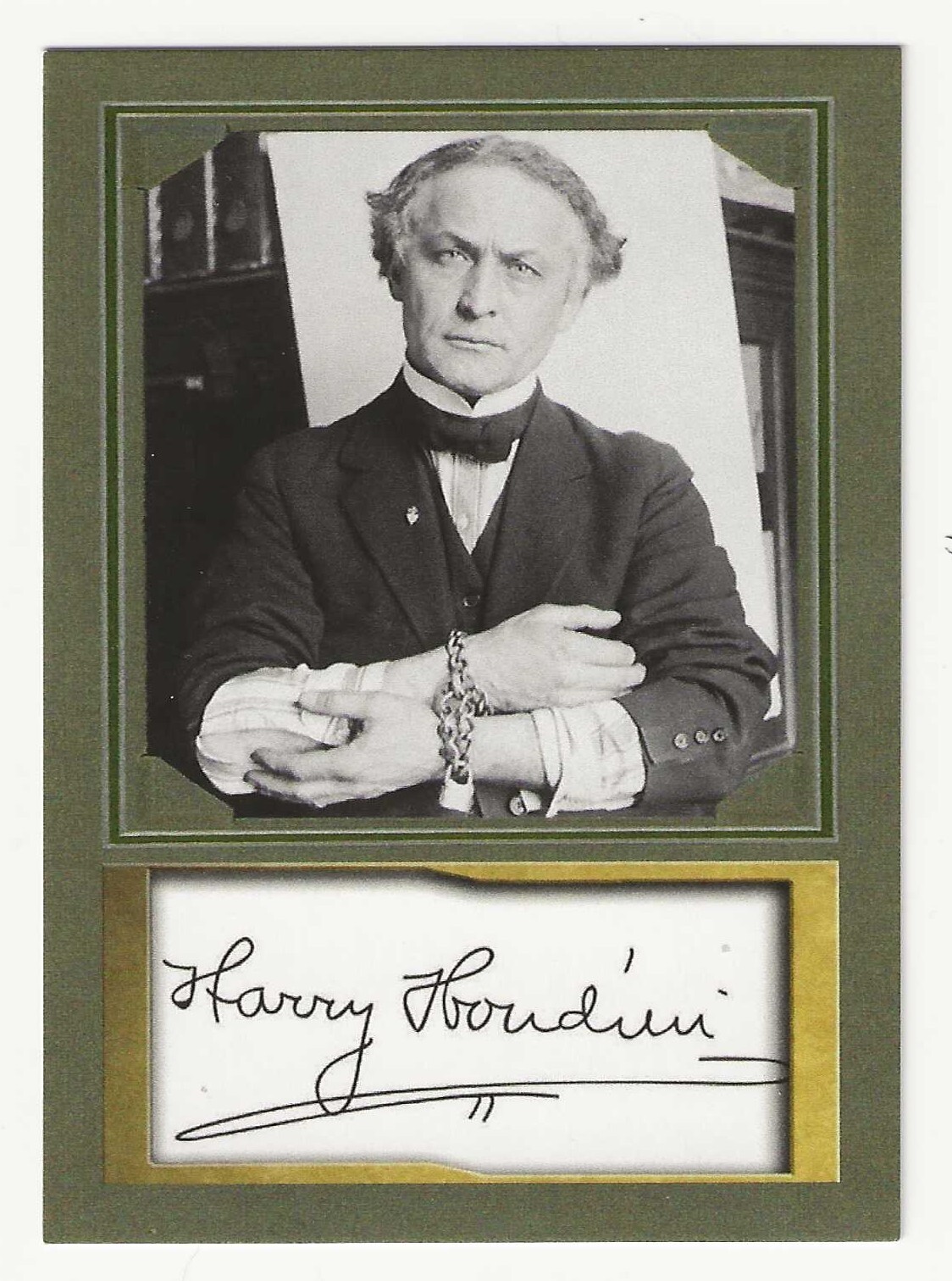 HARRY HOUDINI - ACEO D. GORDON PROMO TRADING CARD - MINT CONDITION