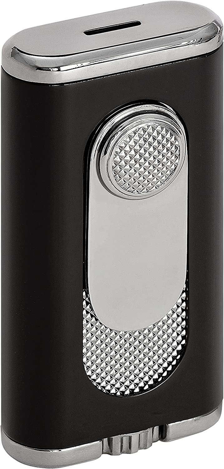 Xikar Verano Flat Flame Cigar Lighter, Elegant, Black, Lifetime Warranty Xikar Verano Flat Flame Cigar Lighter, Elegant, Black, Lifetime Warranty