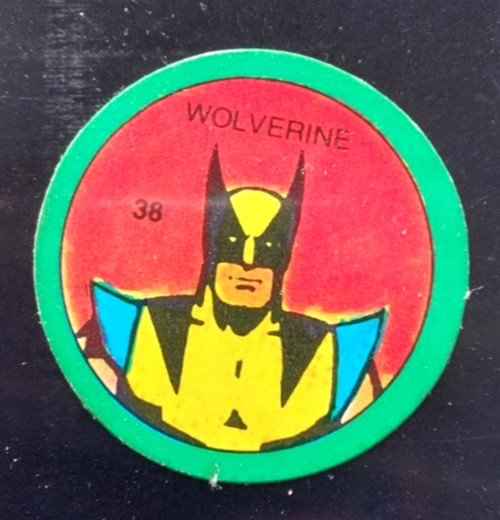 1980 Terrabusi Marvel Wolverine RC True Rookie Disc #38 Argentina Rare