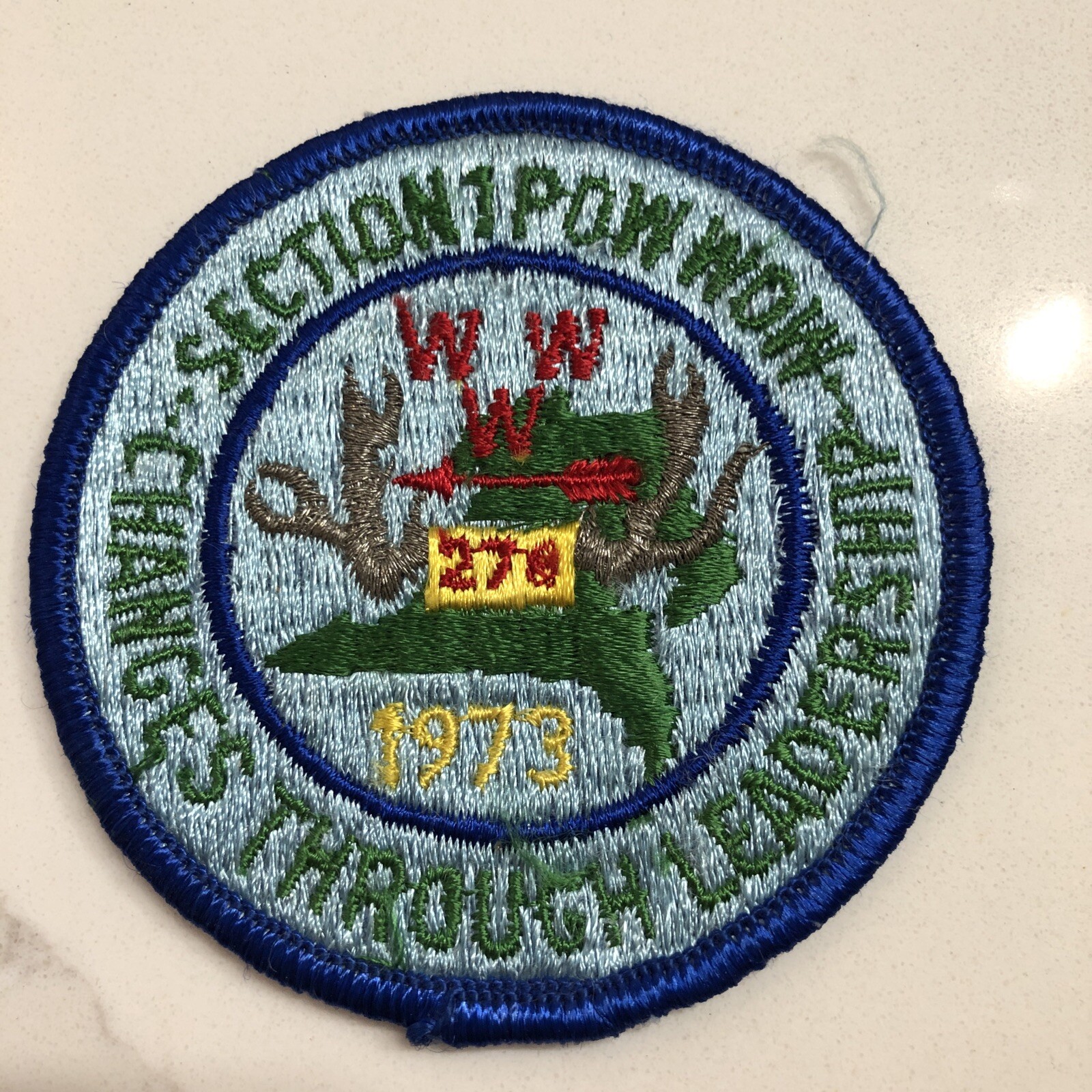 Vintage 1973 BSA Boy Scout Section 1 Pow Wow OA Shenshawpotoo Lodge 276 Patch