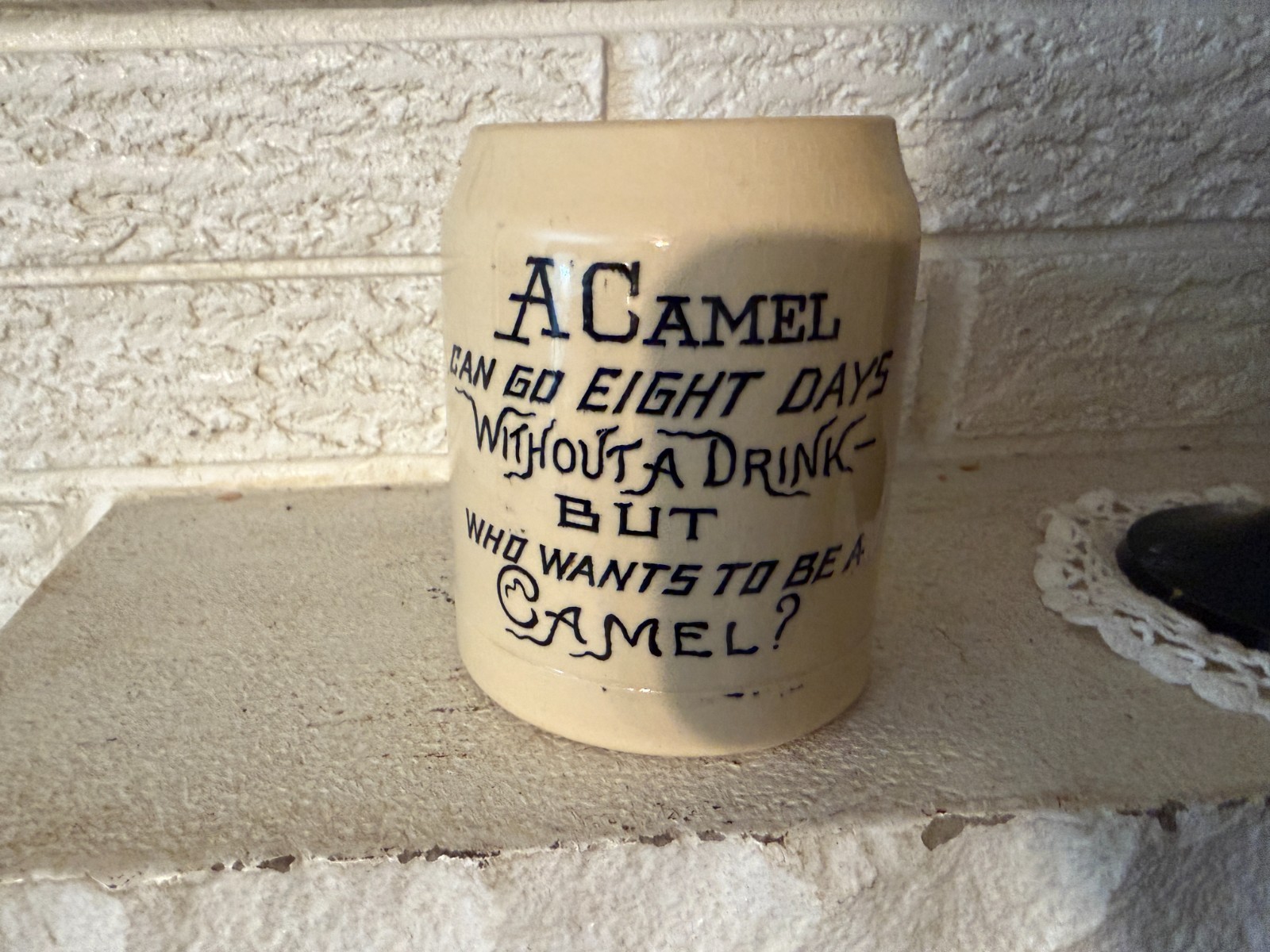 C1925 Outstanding Antique Anti Prohibition Beer Mug C1925 Outstanding Antique Anti Prohibition Beer Mug