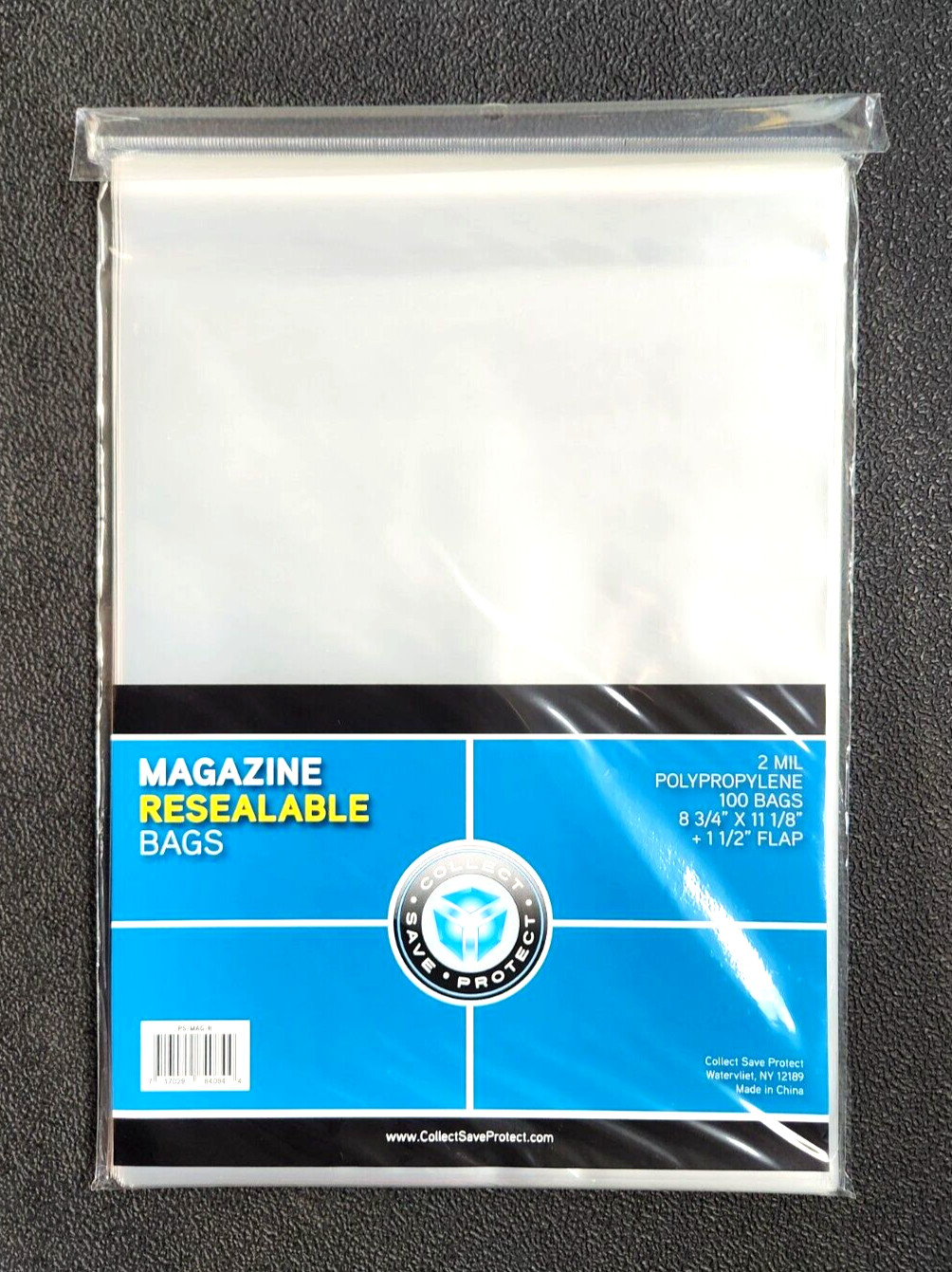 500 Resealable Regular Size Magazine Sleeve Bag Pack Storage Protector Acid Free