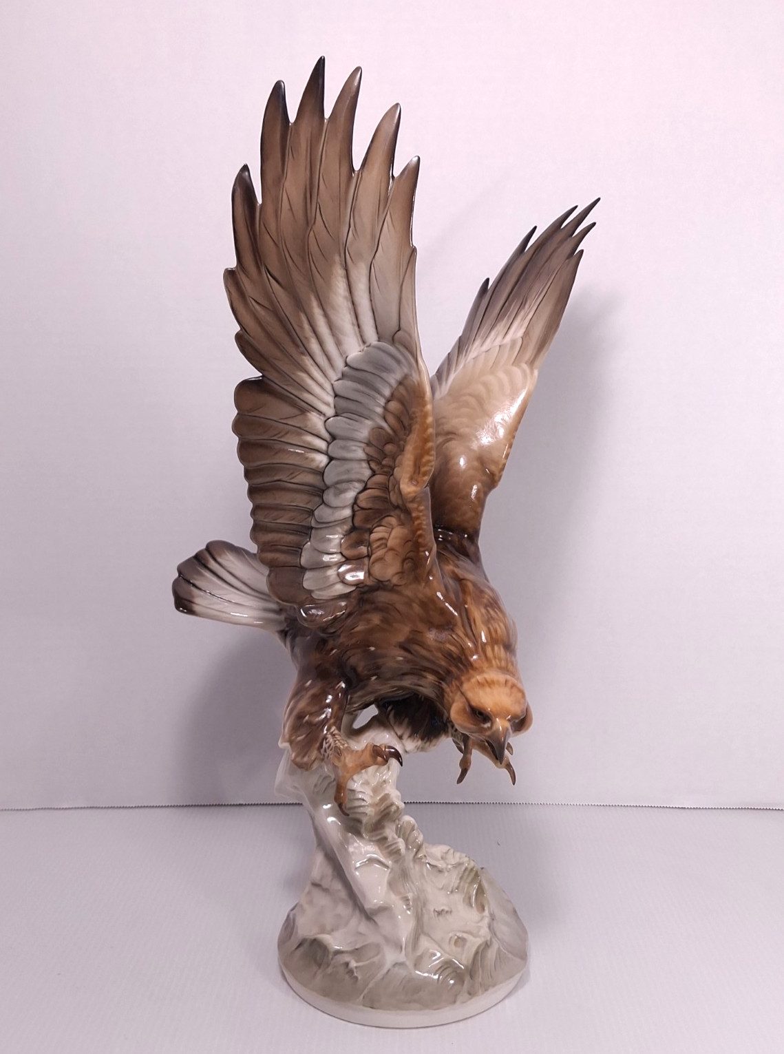 Vtg German Hutschenreuther Kunstabteilung Porcelain Eagle Art Deco 17.25\