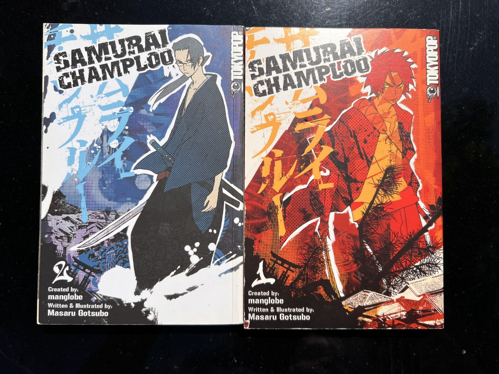 Samurai Champloo Manga Vol 1 and 2 Tokyopop English Edition Masaru Gotsubo