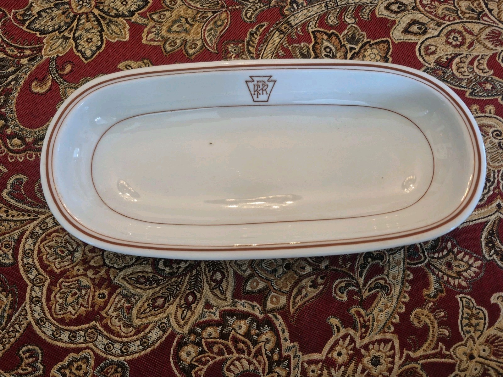 PRR Pennsylvania Railroad Celery DISH Lamberton Scammell's John Wanamaker CHINA PRR Pennsylvania Railroad Celery DISH Lamberton Scammell's John Wanamaker CHINA