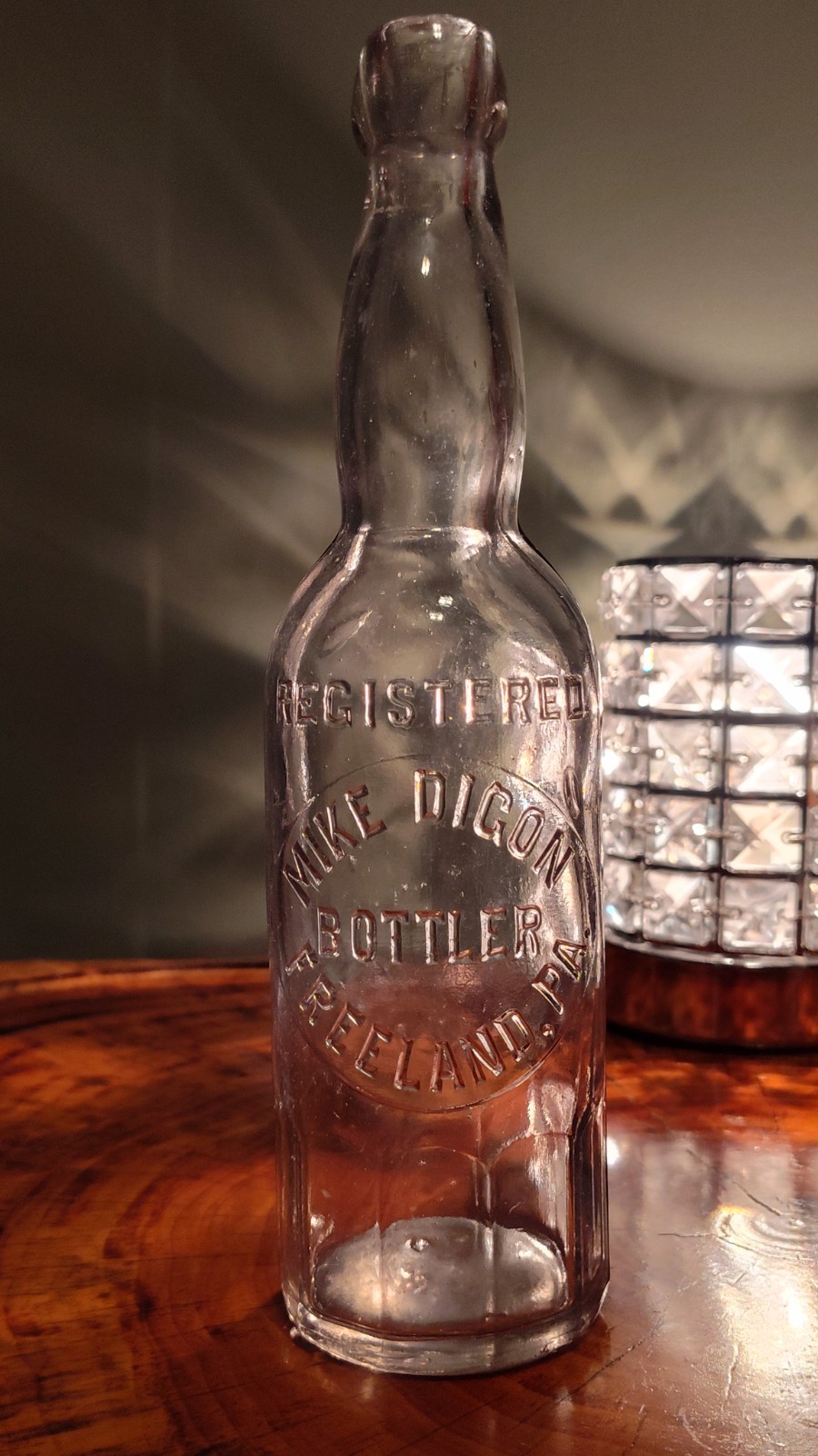 🔥 Rare Mike Digon Bottler Freeland PA Antique Blob Top Soda Bottle Scarce