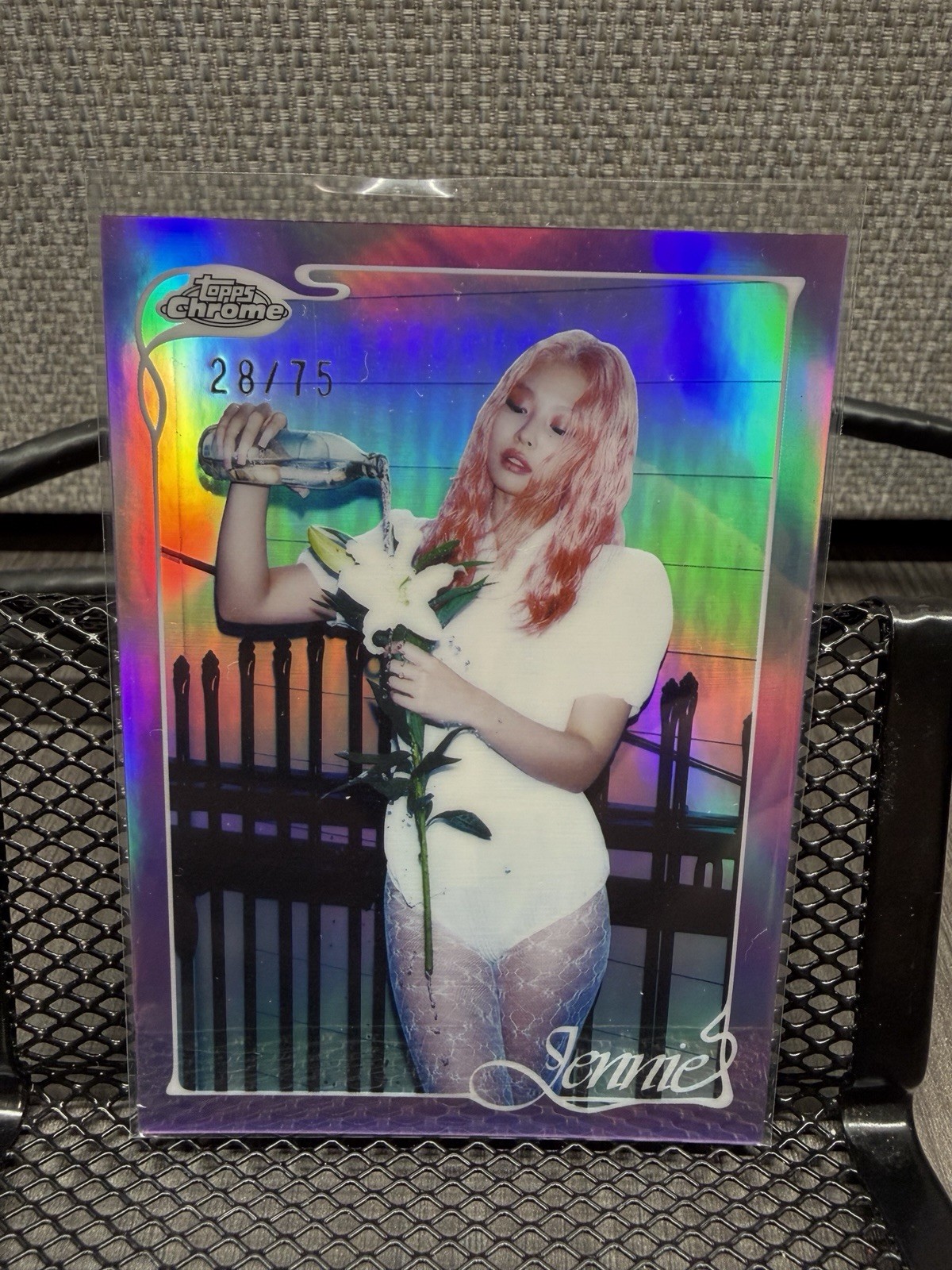 2026 Topps Chrome x Jennie Base Purple Refractor #30 /75 2026 Topps Chrome x Jennie Base Purple Refractor #30 /75