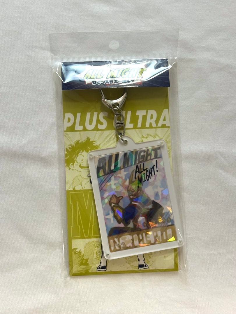My Hero Academia All Might Signature Design Keychain Japan Rare