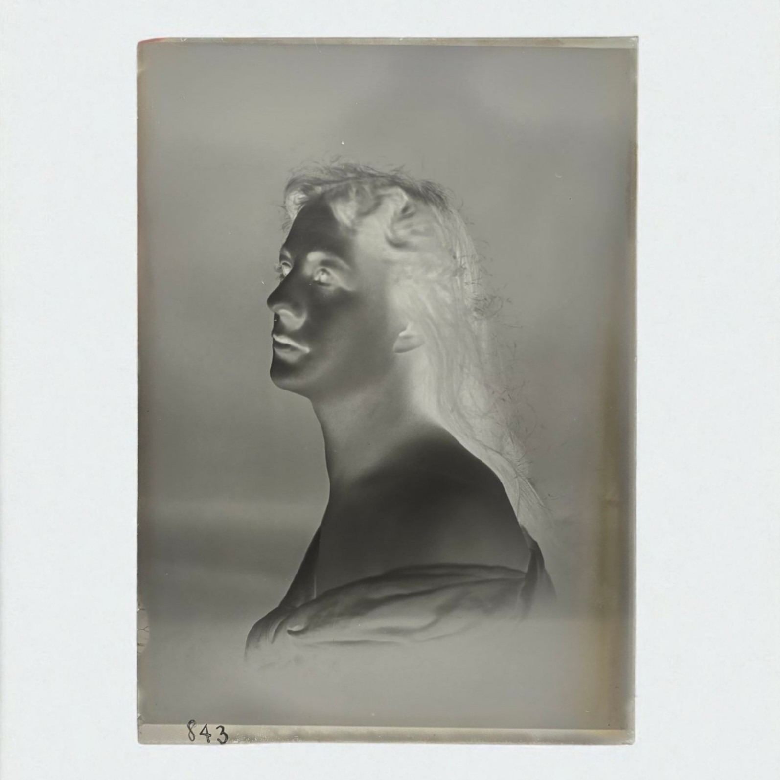 Antique 1900s Stage Actress Glass Negative Plate 5\