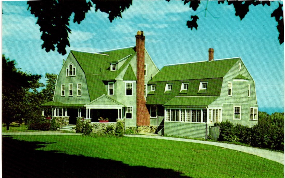 Postcard Vintage Roxmont Guest House Penobscot Bay Rockland Maine ME Chrome.
