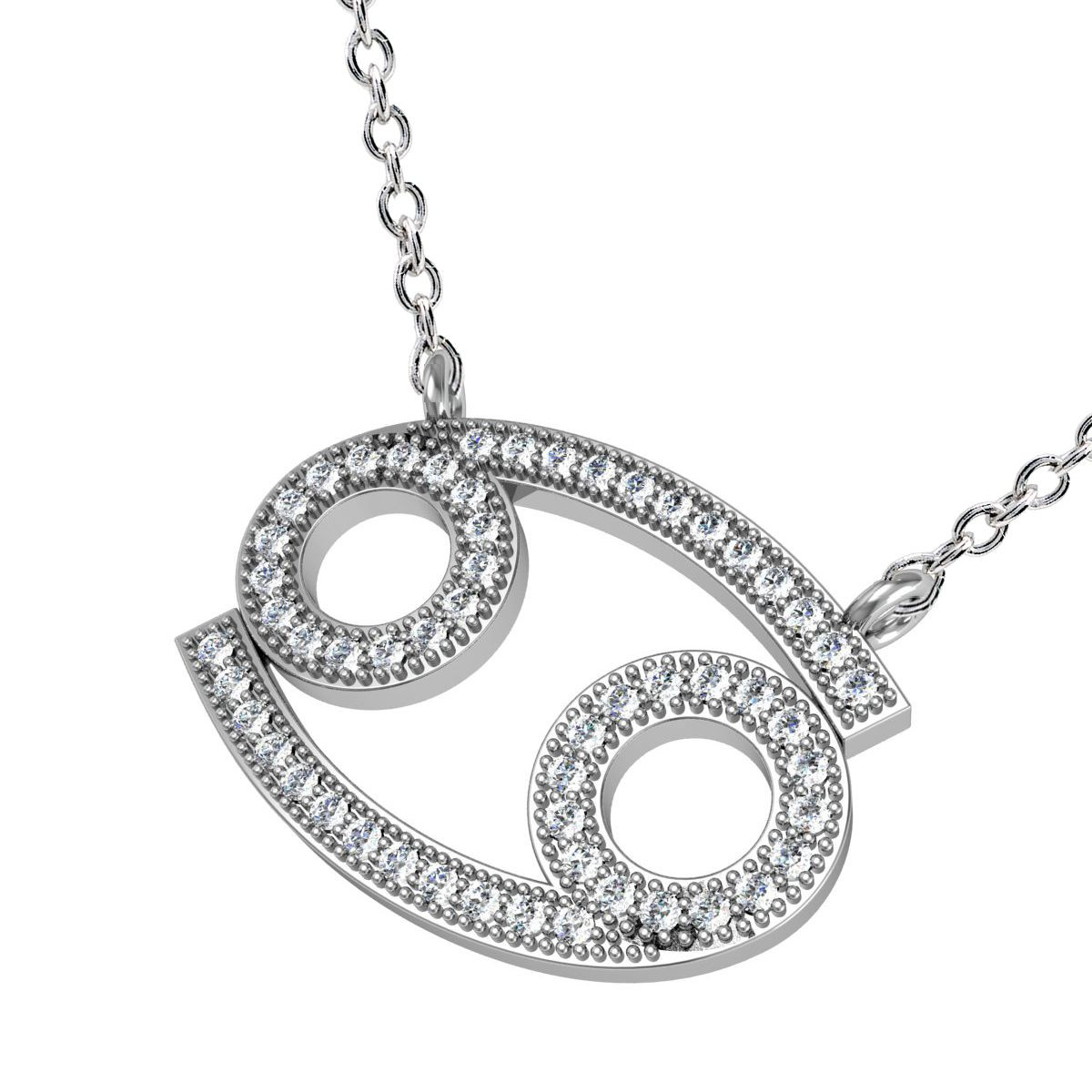 Cancer Constellation Necklace Sterling Silver, Cancer Necklace, Zodiac Necklace
