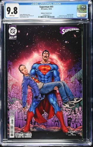 Superman #41 Bandover Stuart Fails to Save  the Universe variant CGC 9.8 NM/M