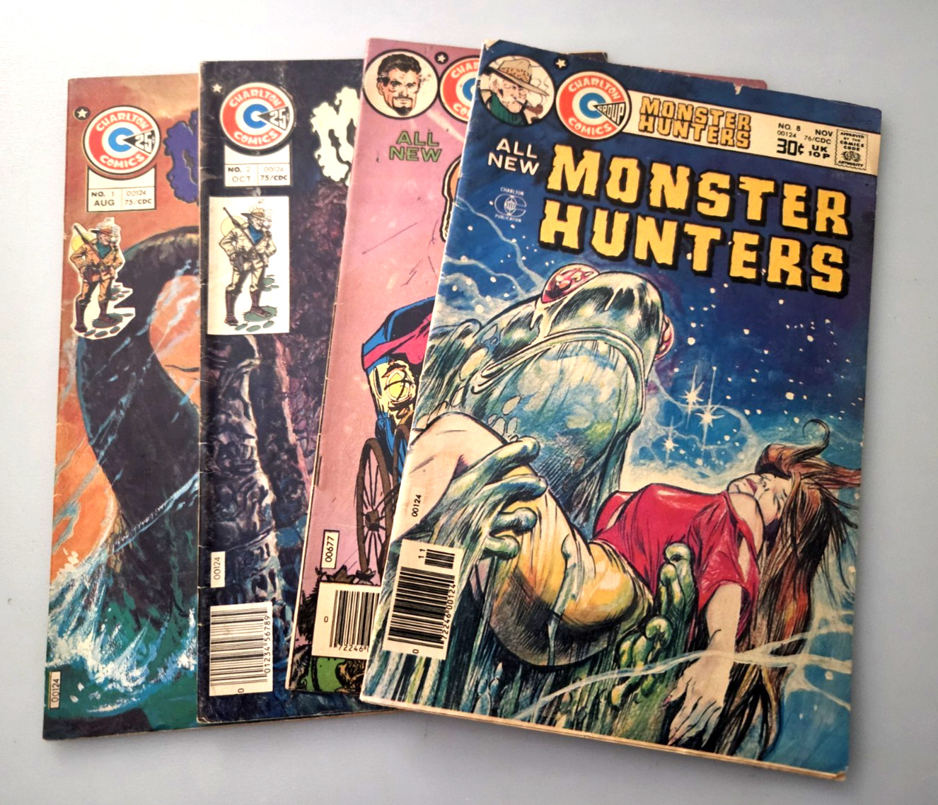 Tom Sutton Charlton Horror Comic Lot / Monster Hunters / Many Ghosts Dr Graves