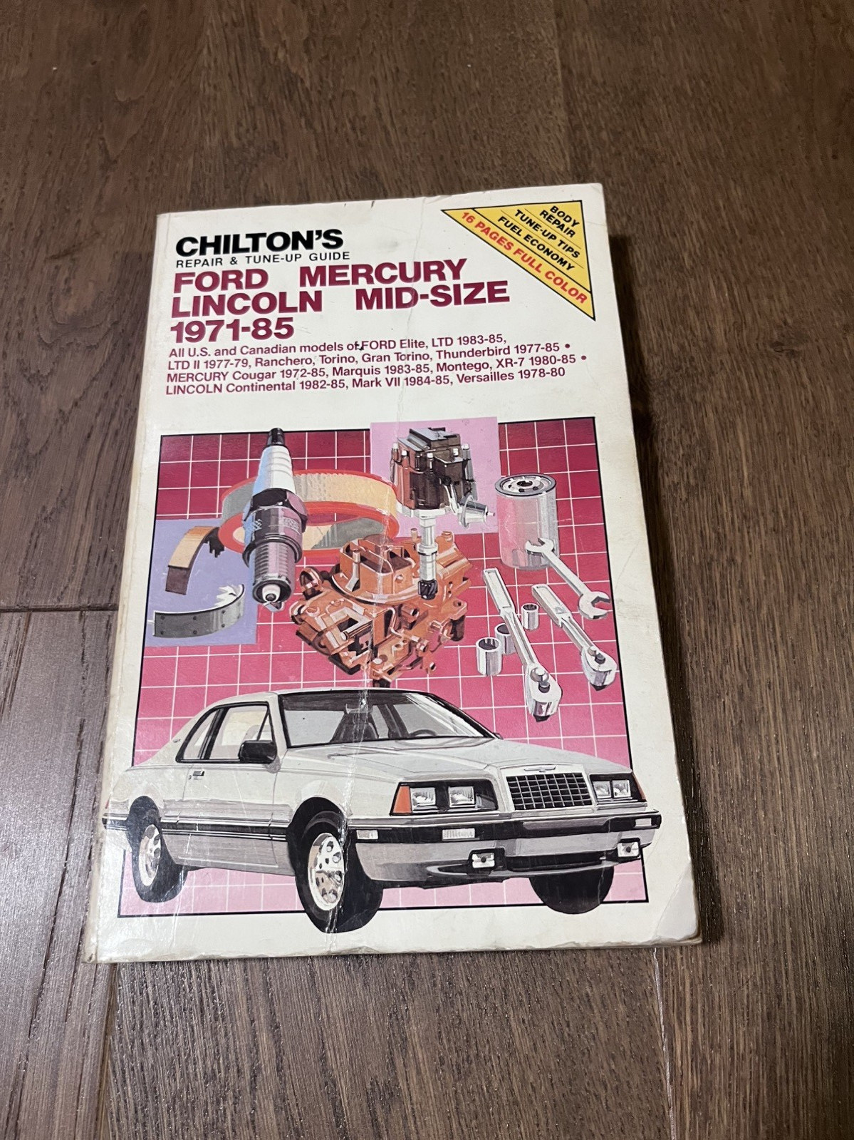 REPAIR MANUAL CHILTON\'S 6696 Ford Mercury Lincoln Mid-Size 1971 To 1985 Manual REPAIR MANUAL CHILTON\'S 6696 Ford Mercury Lincoln Mid-Size 1971 To 1985 Manual