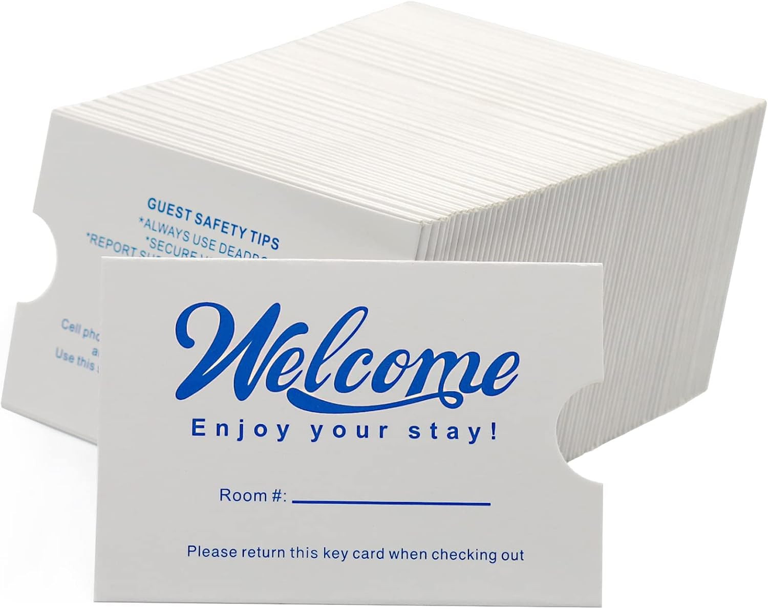 250Pack Hotel & Motel Key Cards Envelopes Welcome Enjoy Your Stay Magnetic