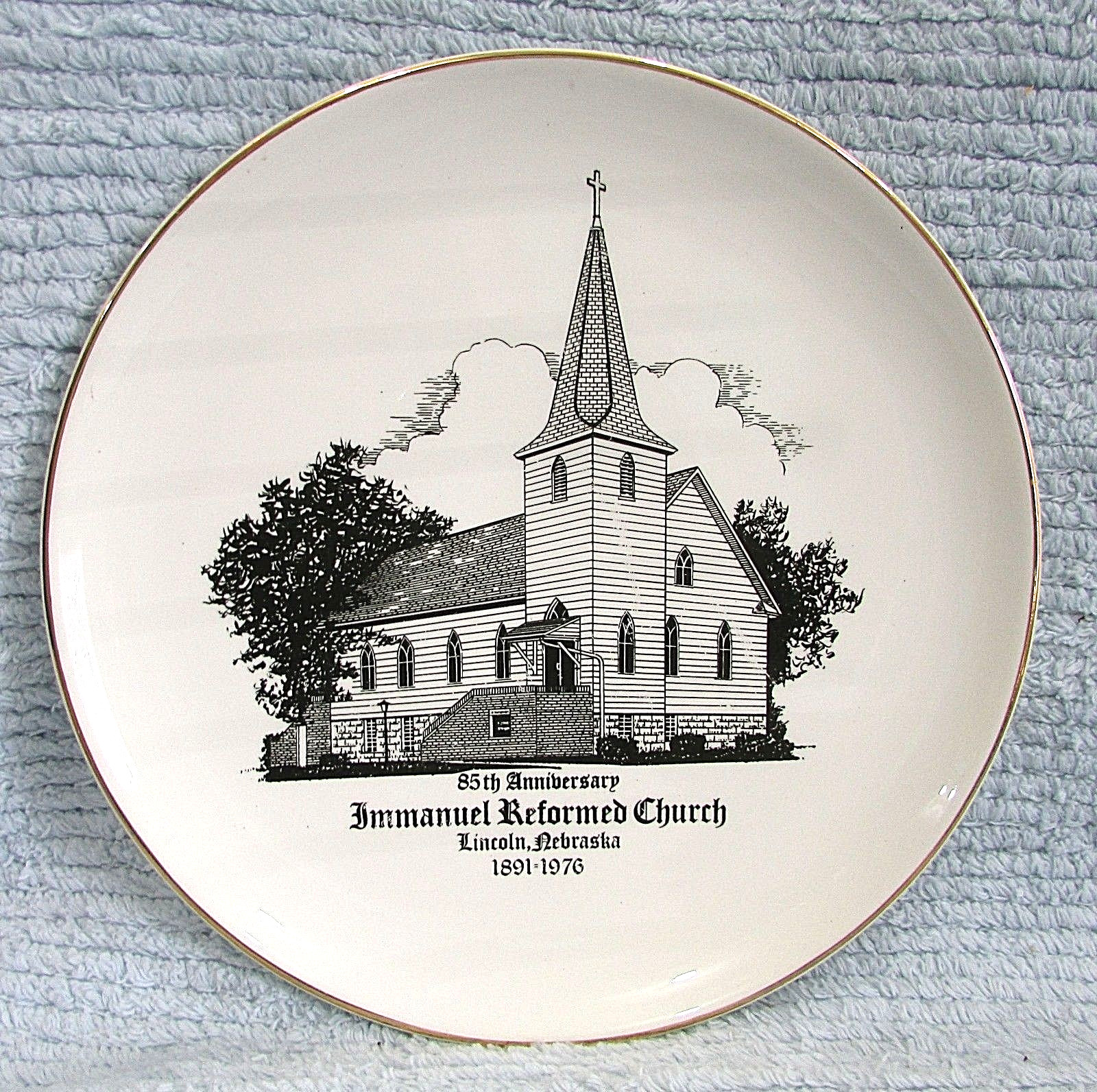 Vintage 1976 Emmanuel Reformed Church Lincoln NB 9.25\