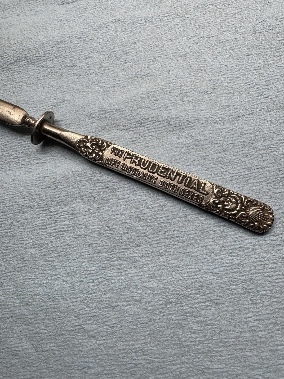 ANTIQUE THE PRUDENTIAL LIFE INSURANCE BOTH SEXES  LETTER OPENER