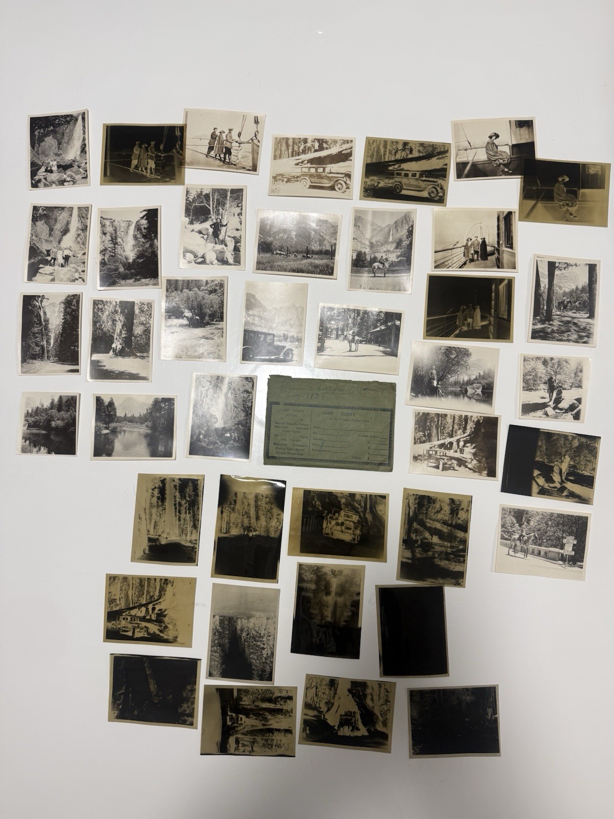 Original 1923 Yosemite National Park photographic travel archive.