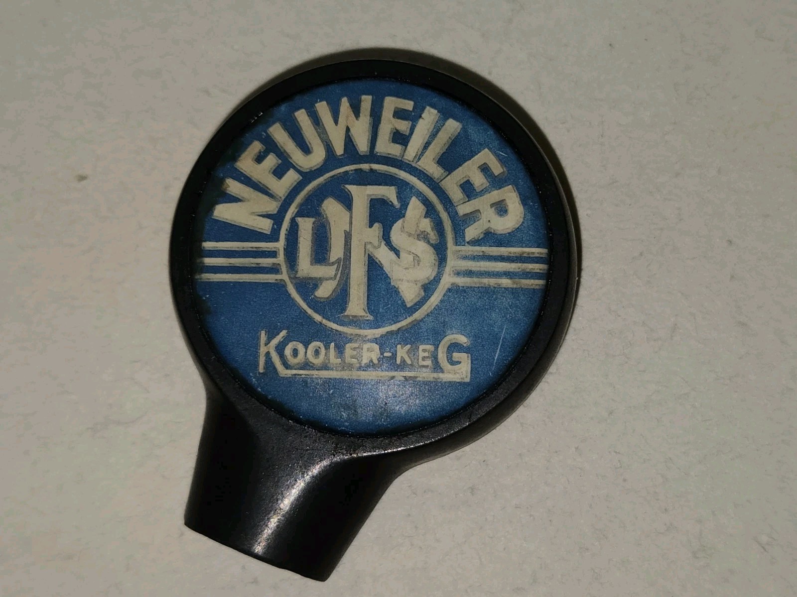 Vintage 1930's Kooler-Keg Neuweiler Beer Sidewinder Knob,LFNS,Allentown,Pa. Vintage 1930's Kooler-Keg Neuweiler Beer Sidewinder Knob,LFNS,Allentown,Pa.