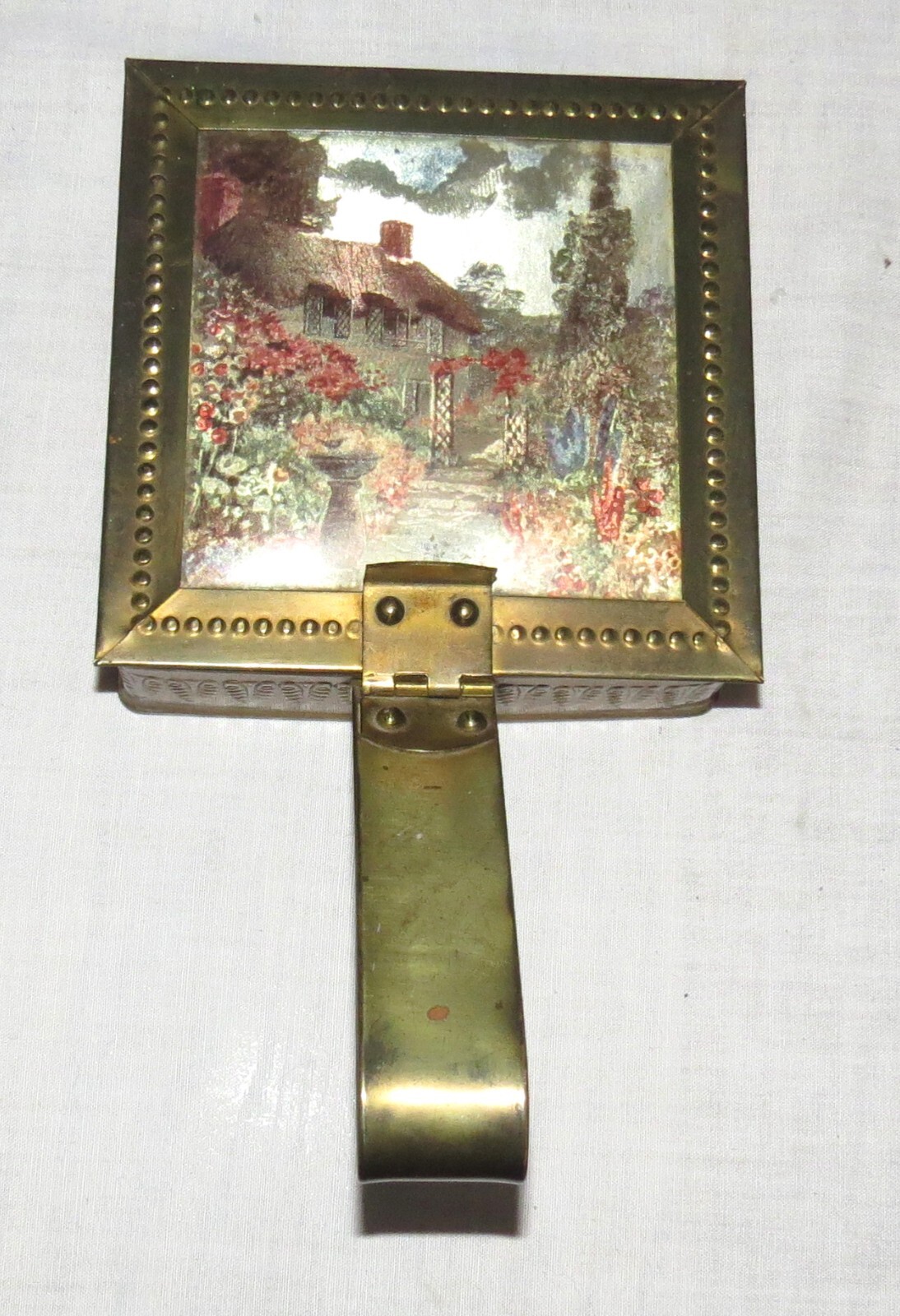 Imperial Brassware England 5 x 5 inch Tin with Hinged Lid