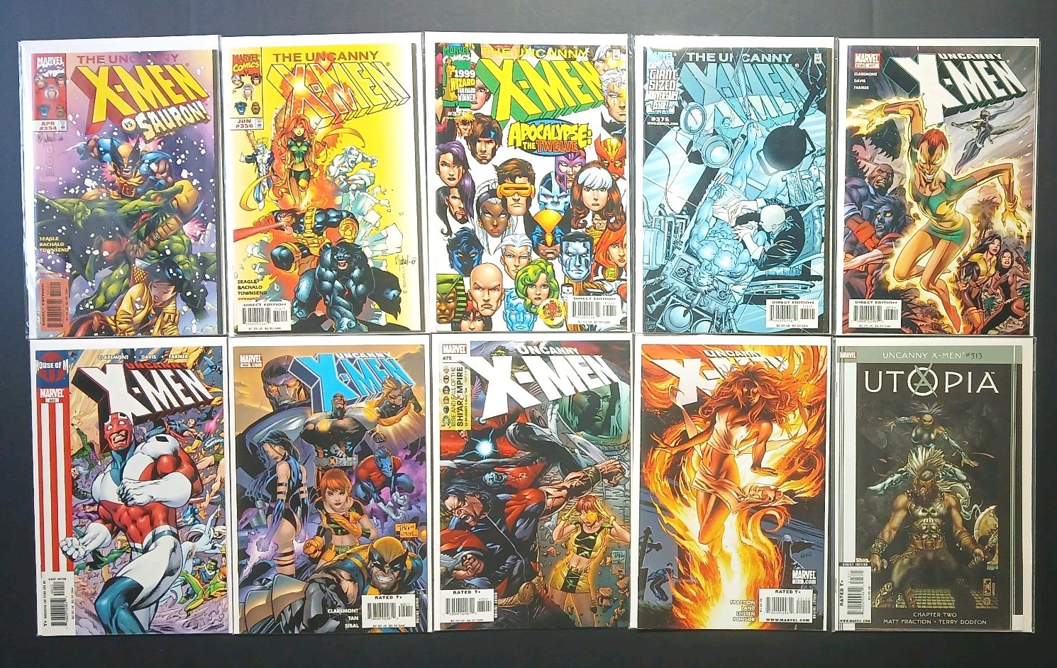 Uncanny X-Men Marvel Comic Book Lot