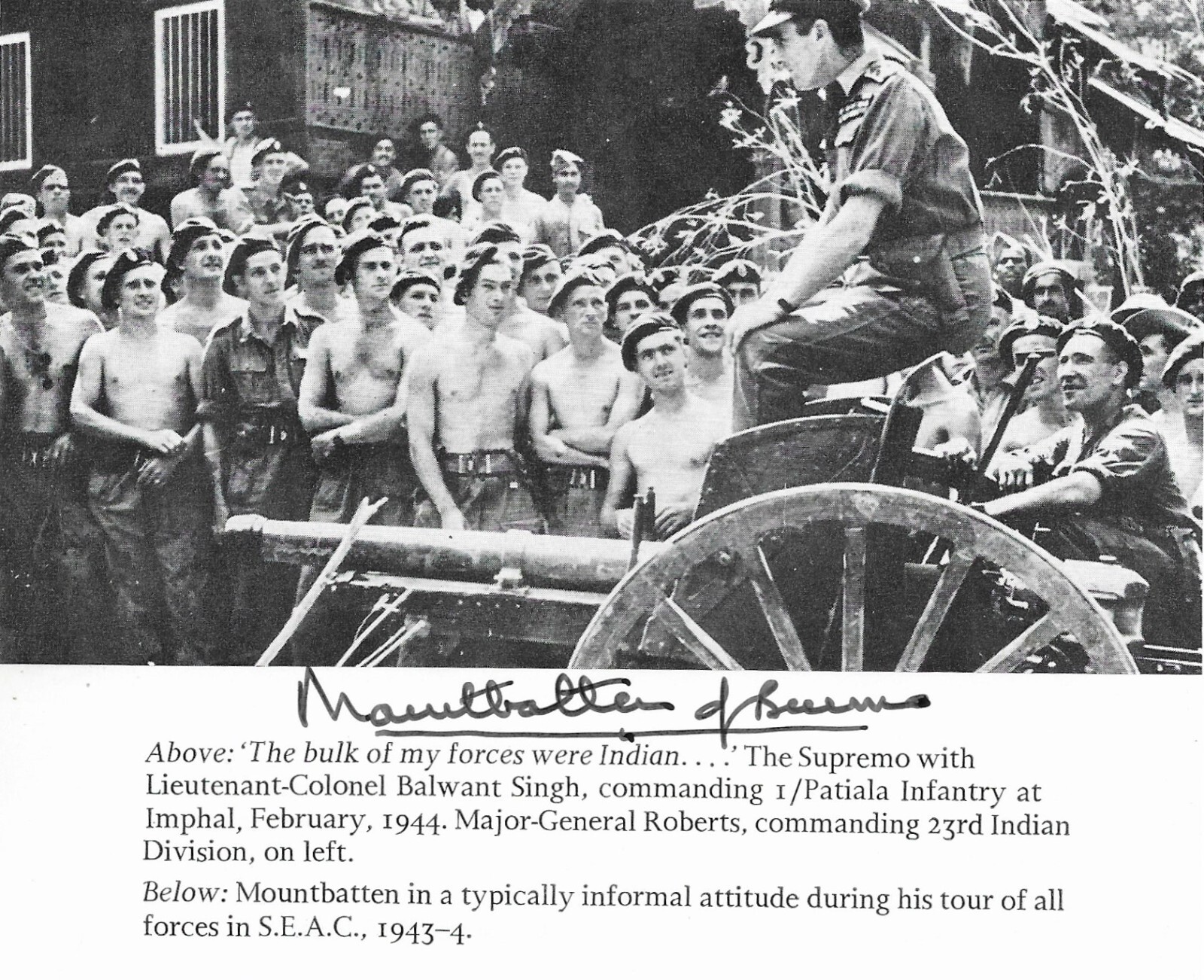 Earl Mountbatten of Burma Vintage Signed B&W 5x4 Bookstock Photo WWII Leader COA Earl Mountbatten of Burma Vintage Signed B&W 5x4 Bookstock Photo WWII Leader COA