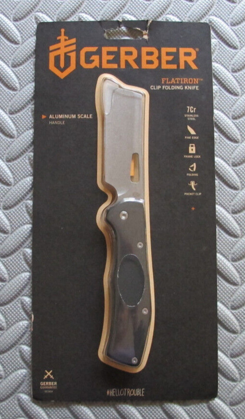 Gerber Flatiron Clip Folding Knife 31-003518