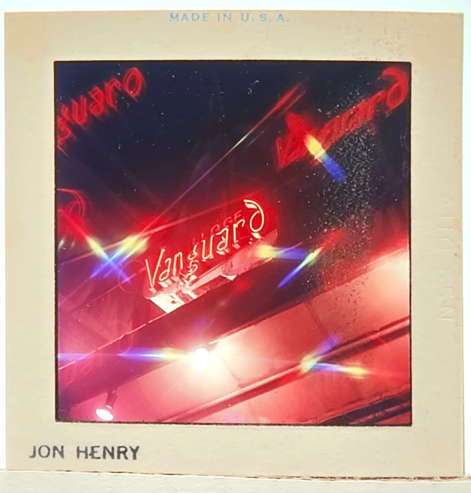 Jon Henry Vintage 120 Medium Format Slide Village Vanguard Neon Sign NYC Jazz
