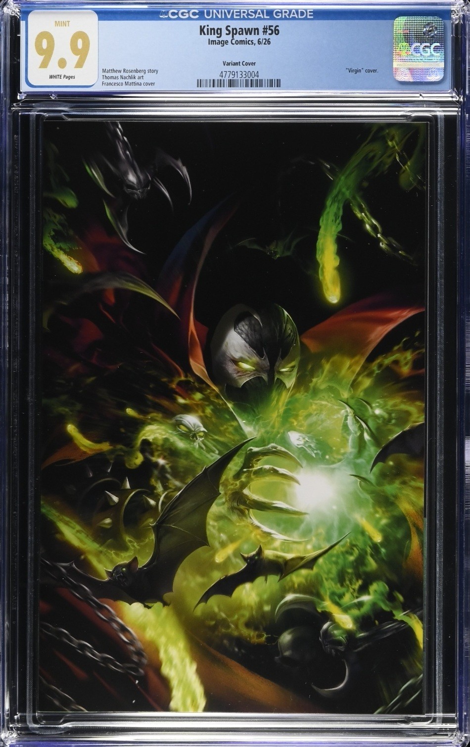 King Spawn #56B Virgin - 2026 - CGC 9.9 - Francesco Mattina