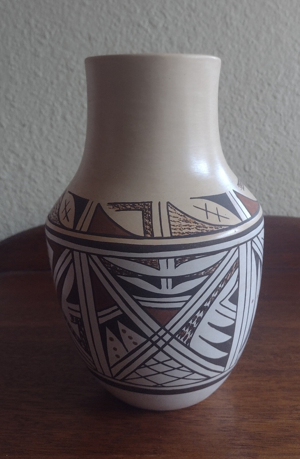 Harrison Jim Jr. Hopi Native American Polychrome Pottery Vase