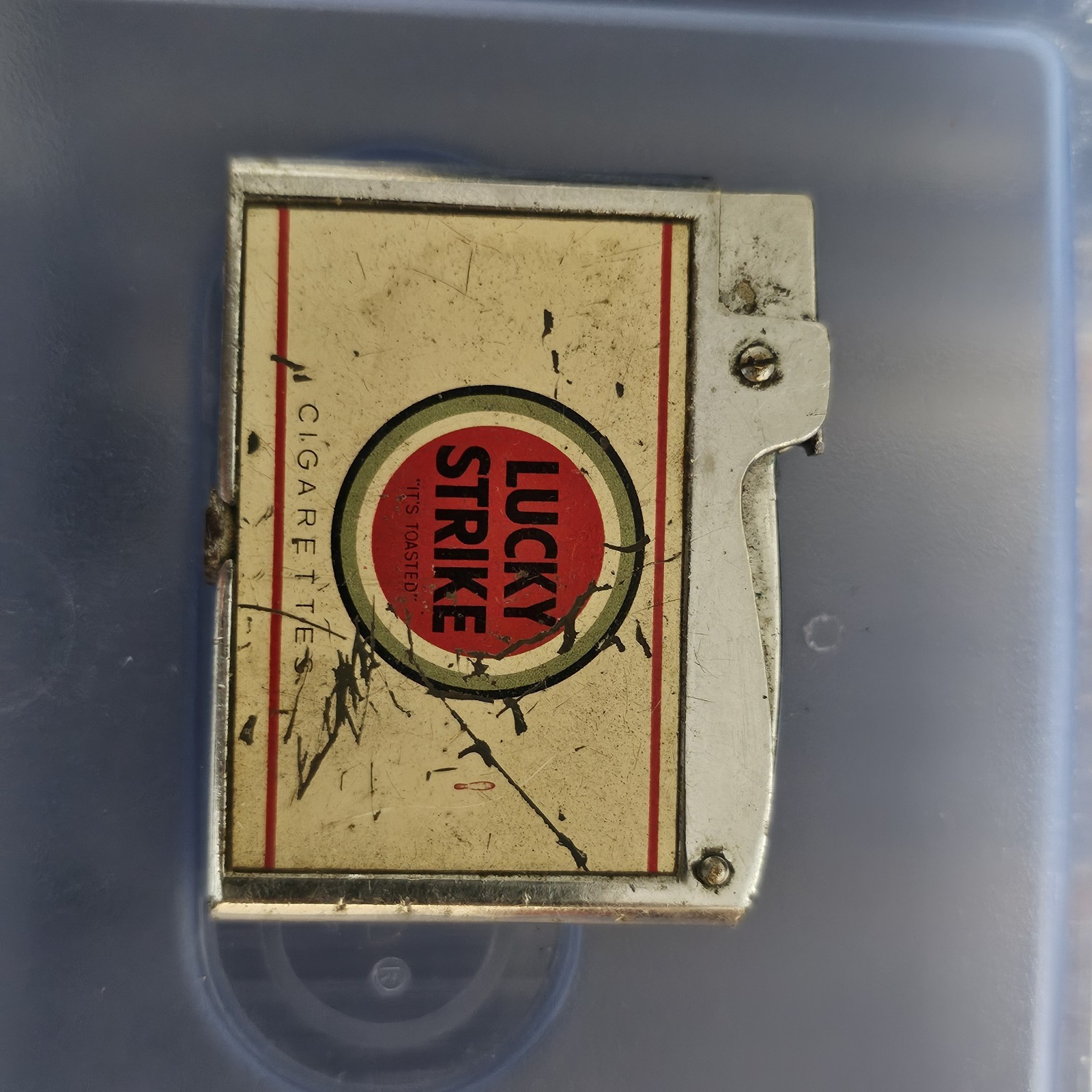 Lighter - Wide - Continental Vintage Slim Lucky Strike 