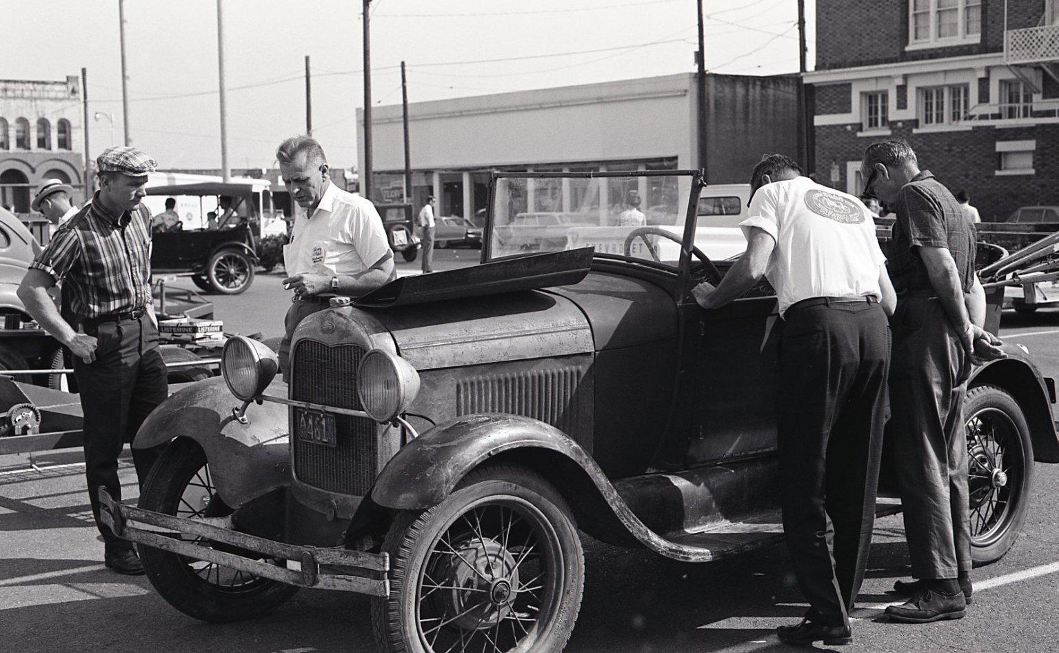 sl47 Negative 1960\'s Waco Texas Model A Roadster Classic Car 326a sl47 Negative 1960\'s Waco Texas Model A Roadster Classic Car 326a