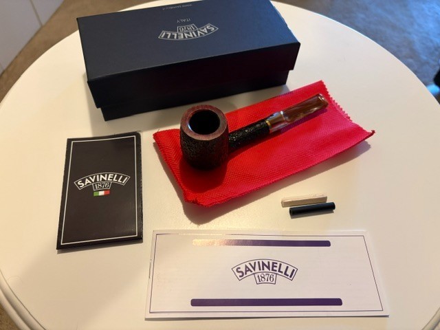 Savinelli 114 KS Roma Lucite Italian Estate Tobacco Pipe 