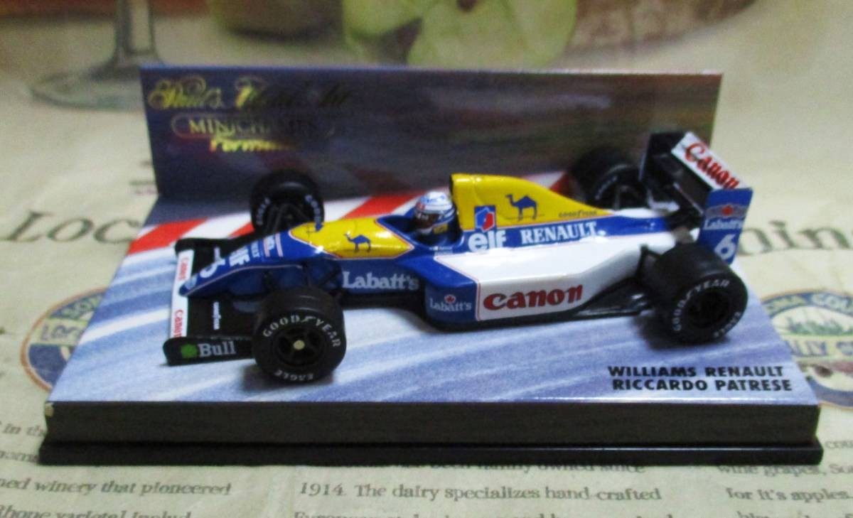 Rare Minichamps Williams Renault FW14B 1/43 1992 Riccardo Patrese Japan