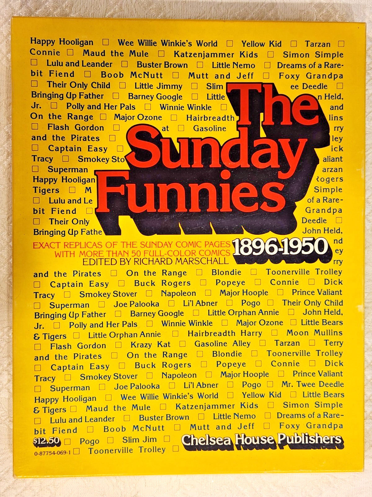 1978 -THE SUNDAY FUNNIES 1896-1950 Chelsea House Set Paper Comics Replicas - NIB